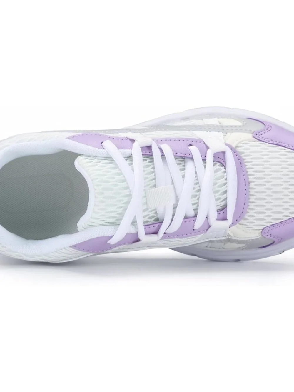 Women's Purple White Walking Shoes Comfortable Running Casual Tennis Sneakers